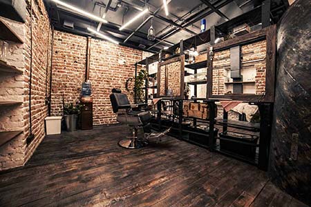 Εσωτερικό Straw hat barbershop