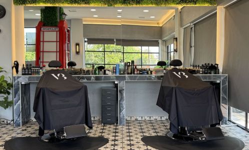 Εσωτερικό viktoria's barber shop