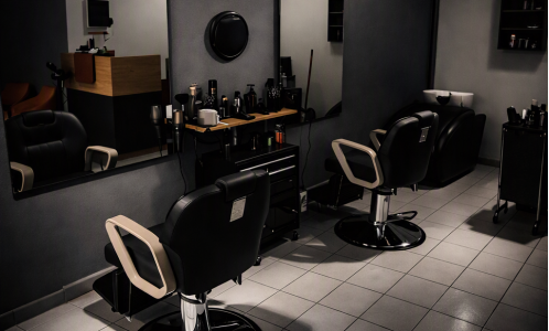 Εσωτερικό Barbershop Λάμπρος&Ανδρέας